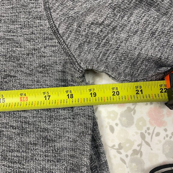 Old Navy Men's Medium Gray w Black Trim, Thick, Long Sleeve Shirt / Henley - Picture 4 of 11